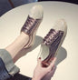 Sneakers Women Flats Golden Silver Shoes Rhinestone Bling Casual Shoes Korean Luxury Creepers Superstar Shoes Streetwear