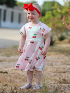 Sweet Cherry Sequins Cute Dress
