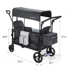 Momfann 2-Seater All-Terrain Stroller Wagon for Kids