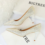 Sexy Nightclubs Thinner High Heels Women Shoes Stiletto Heel Sparkle Sequ Pumps