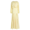 Gentle Dress Dress round Neck High Grade Pleated Patchwork Waist Slimming Maxi Dress