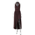 Women lothing Summer Sexy Backless Waist Trimming Lace up Elegance Sleeveless Dress