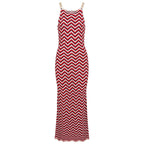 Summer Sleeveless Elastic Hip Slim Fit Slimming Knitted Cami Dress