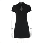 French Sexy Sheath Nightclub Dress Women Spring Sexy Slimming Sexy Short Sleeve