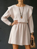 Women Clothing Sweet Elegance Padded Shoulder Dress