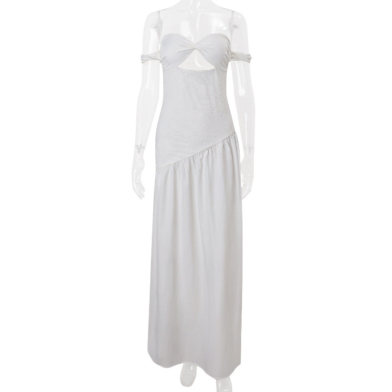 Women Clothing Summer off Shoulder Sexy Vacation Slim Fit Dress Women