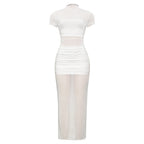 Summer Casual Trend Slim Fit Solid Color Street Dress