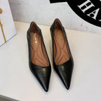 French Work Comfortable All Match Office Work Pointed High Heels Women Stiletto Heel Non Wear Feet Classy Shoes