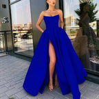 Dress Performance Dress Sexy Tube Top Split Long Cocktail Host Evening Dress