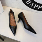 French Work Comfortable All Match Office Work Pointed High Heels Women Stiletto Heel Non Wear Feet Classy Shoes