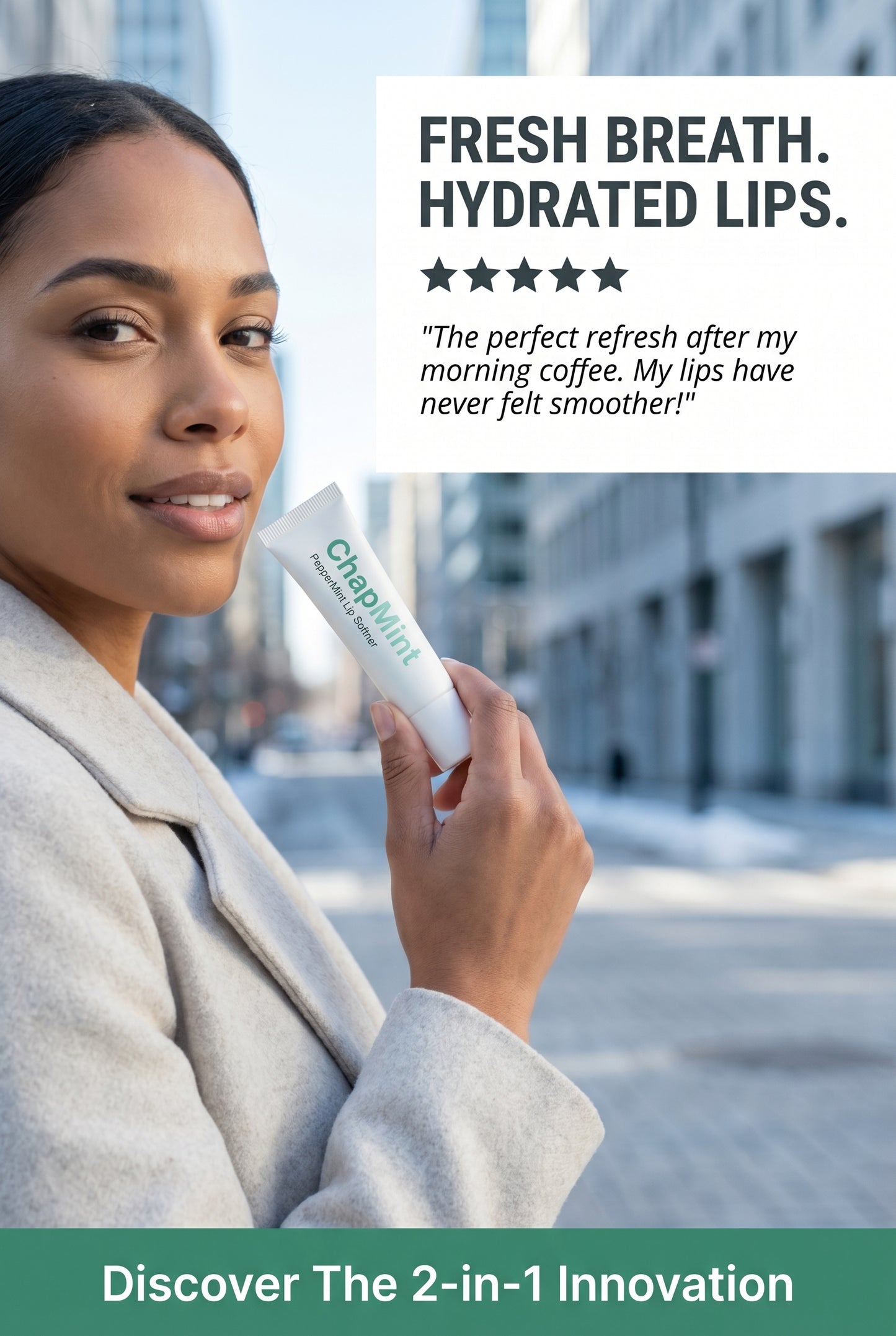 PepperMint Lip Softner, Balm & Breath Freshner