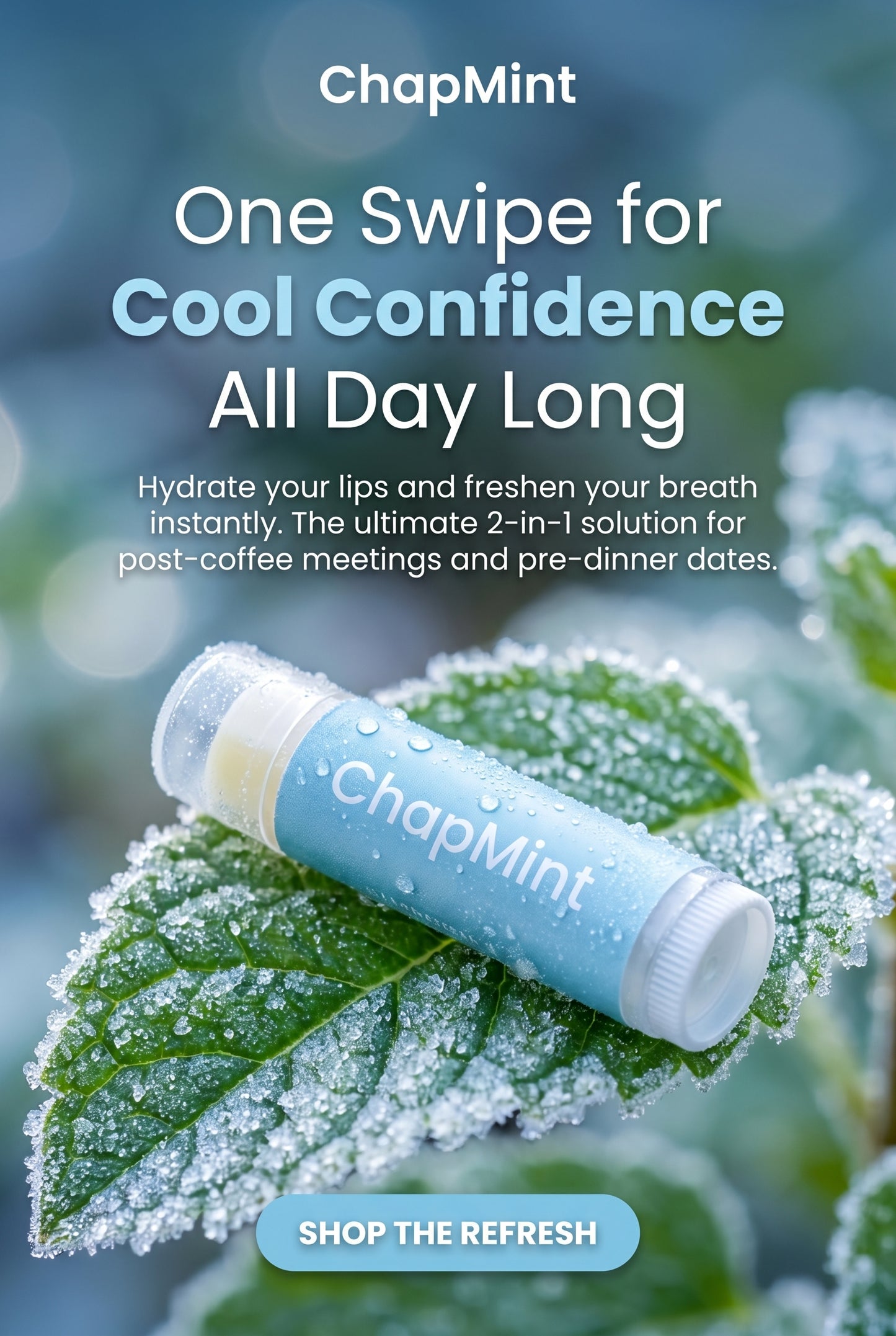 PepperMint Lip Softner, Balm & Breath Freshner