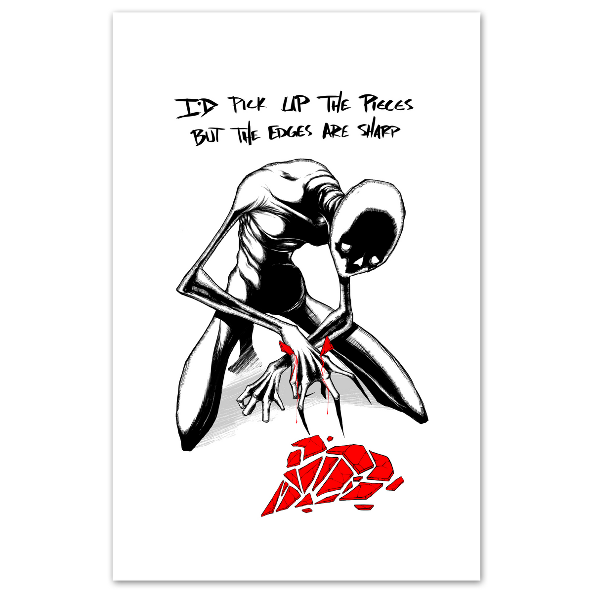 Pieces Print