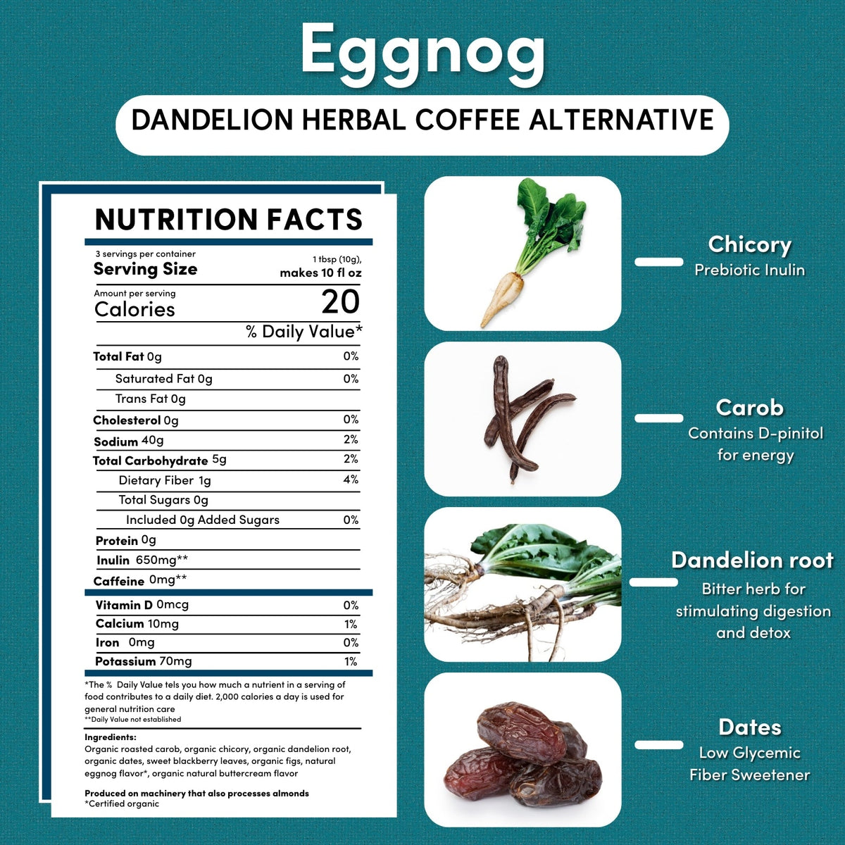 Holiday Eggnog Herbal Coffee