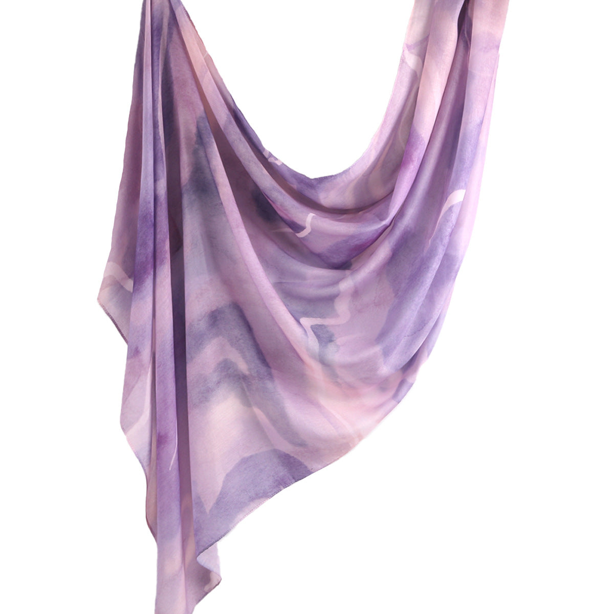 Lavender Mix Breathable Print Hijab