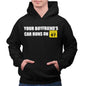 STYLN YOUR BOYFRIENDS CAR RUNS 87 Hoodie | Adult Unisex Car Racing Funny Hooded Sweatshirt (3X-large) Black