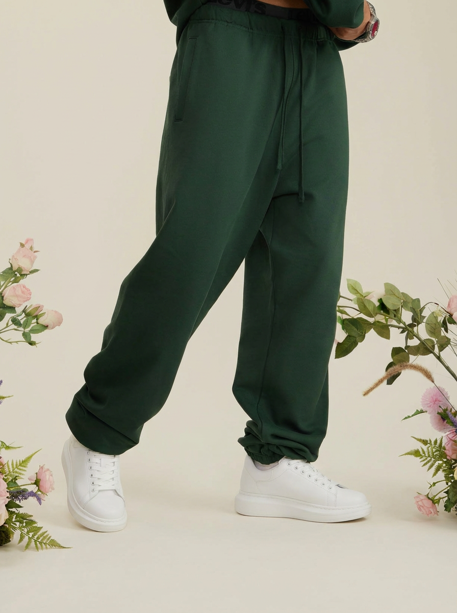 Apollo Heavyweight Cotton Green Sweatpants