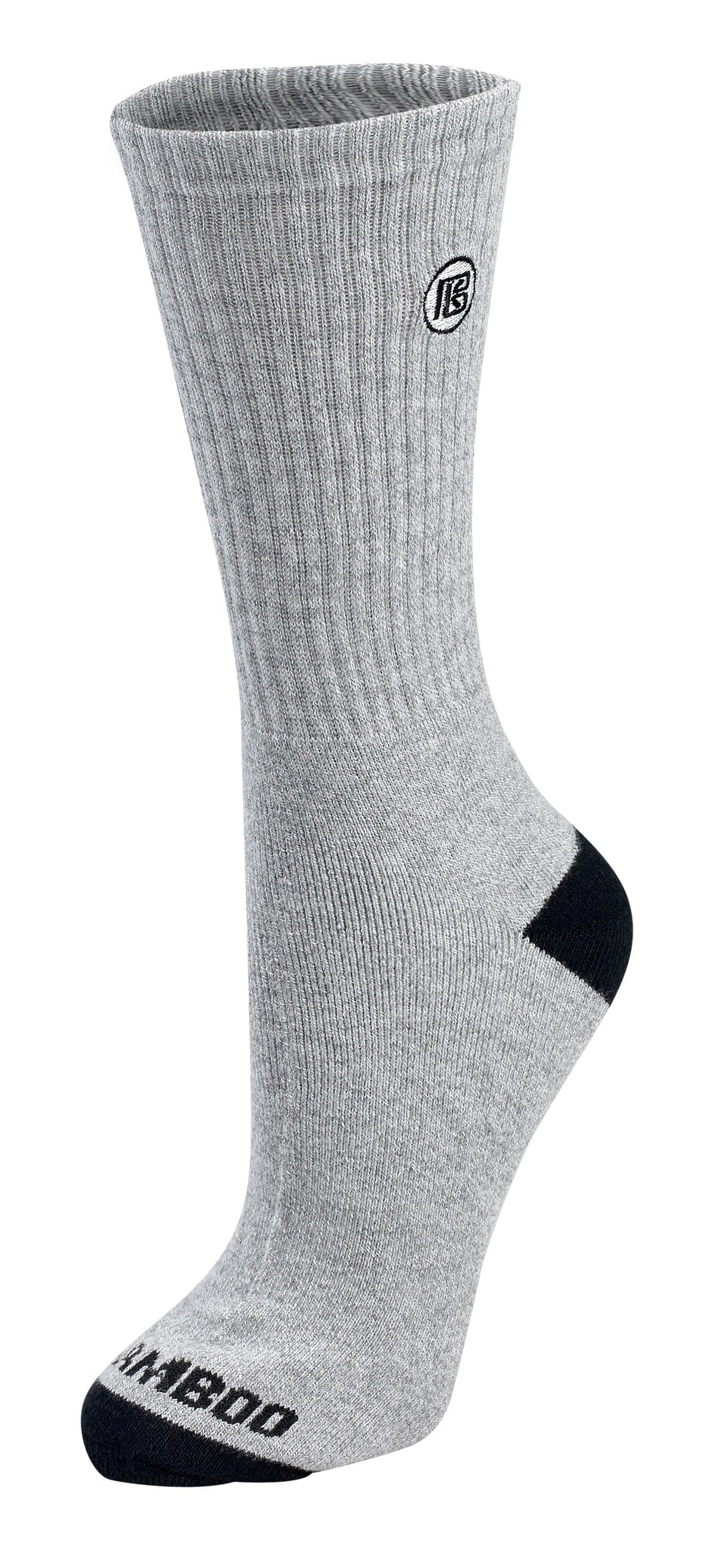 Premium Bamboo Rayon Crew Socks - 3 Pair and 6 Pair Packs Available
