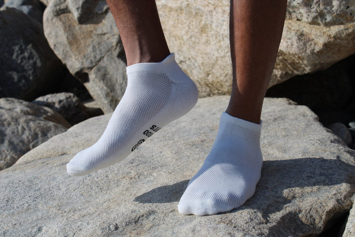 Unisex No Show Bamboo Rayon Socks - 3 Pair and 6 Pair Packs Available
