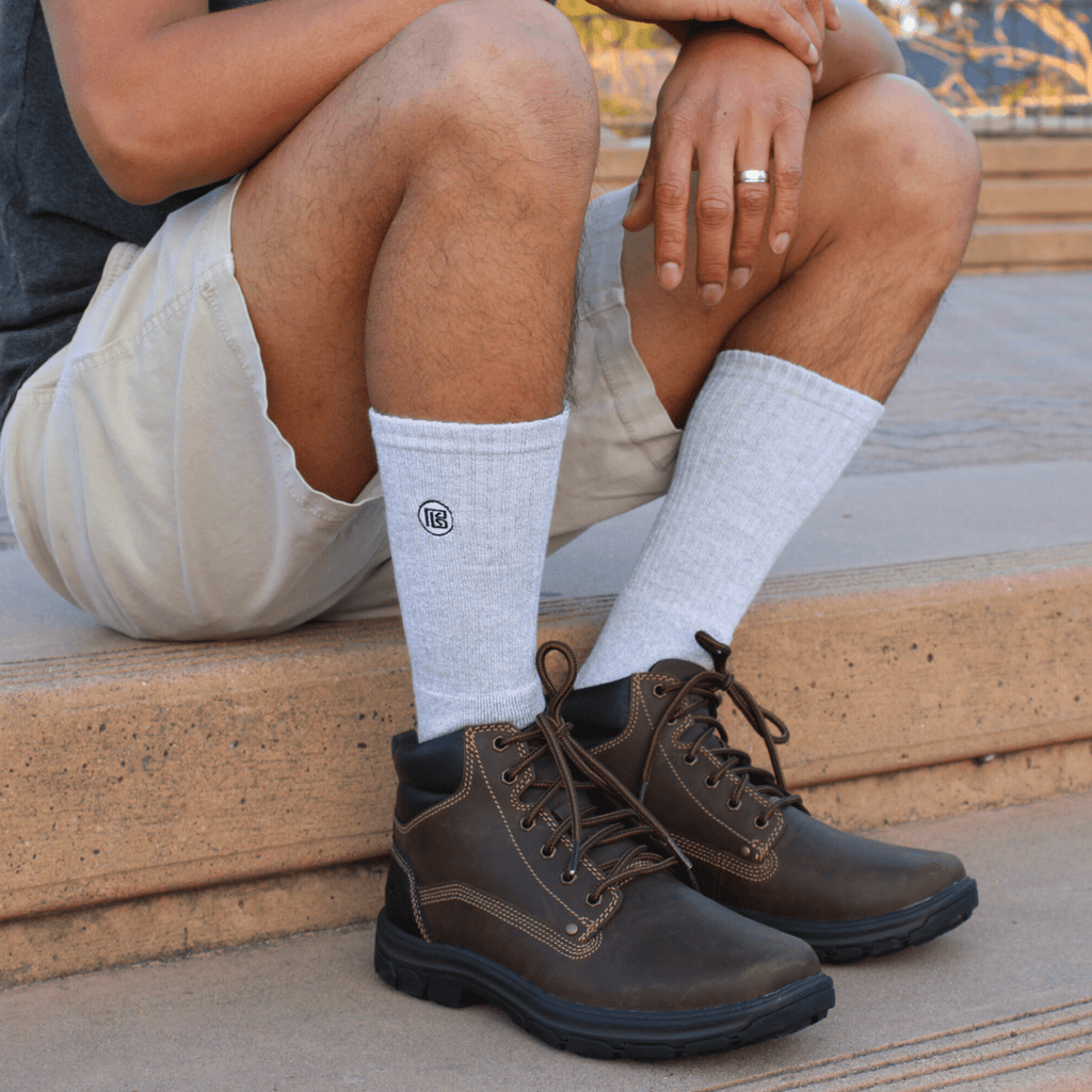 Premium Bamboo Rayon Crew Socks - 3 Pair and 6 Pair Packs Available