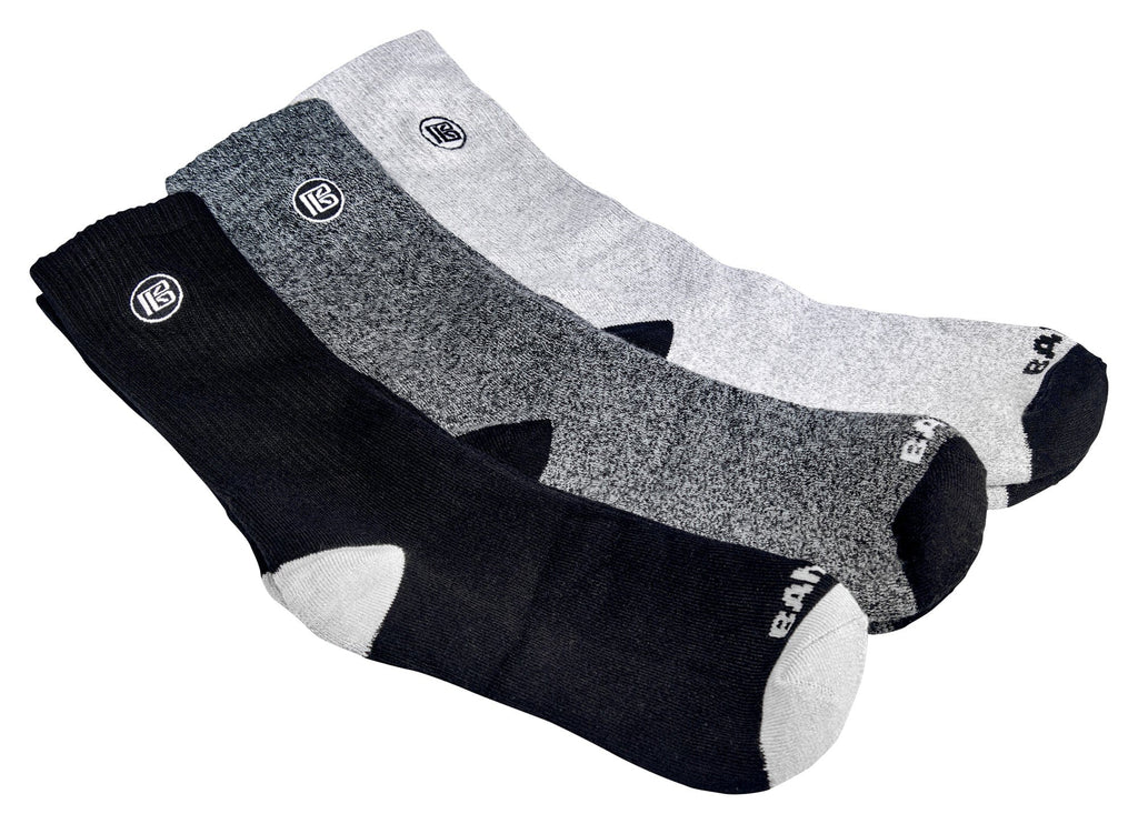 Premium Bamboo Rayon Crew Socks - 3 Pair and 6 Pair Packs Available