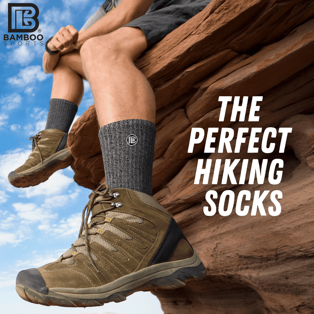 Premium Bamboo Rayon Crew Socks - 3 Pair and 6 Pair Packs Available
