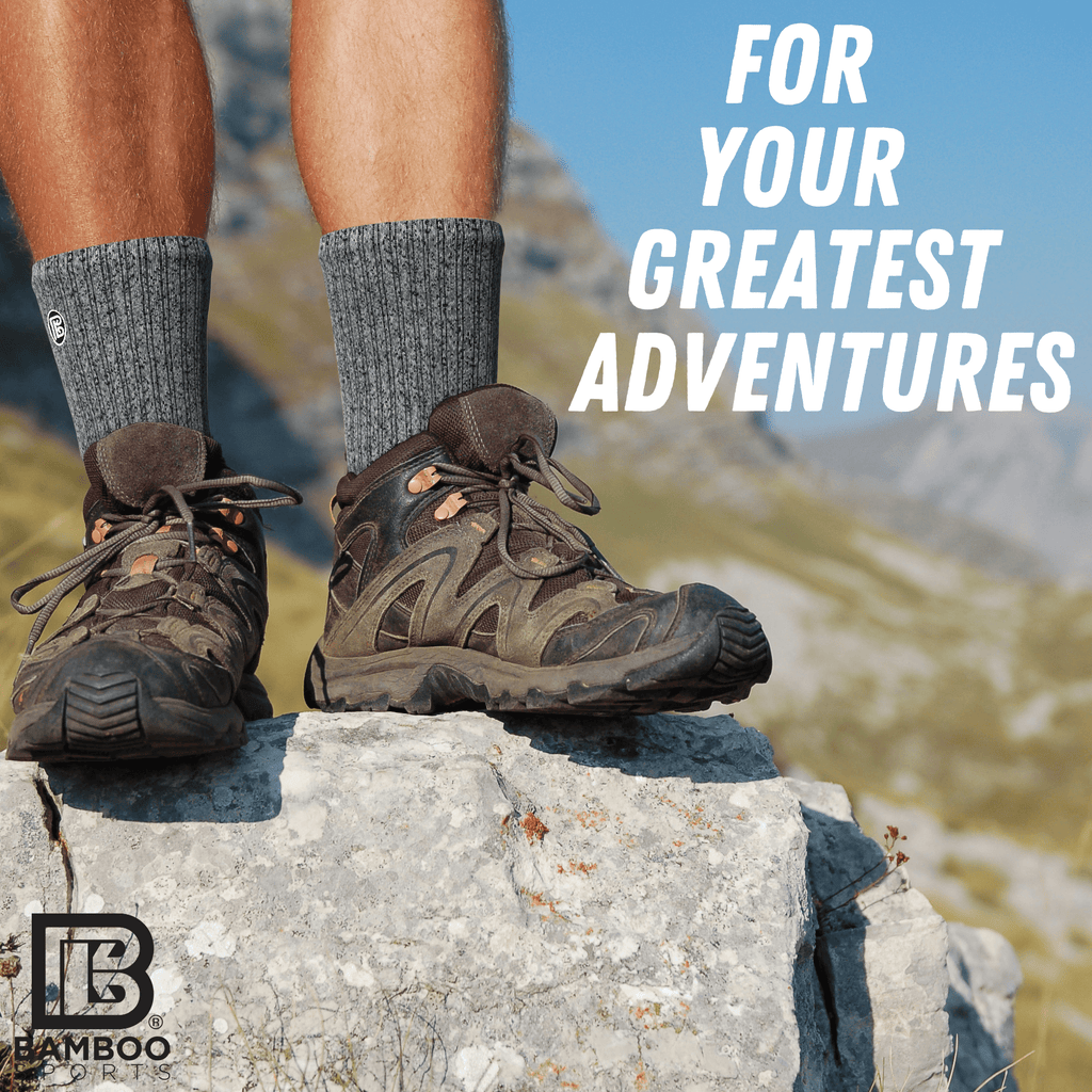 Premium Bamboo Rayon Crew Socks - 3 Pair and 6 Pair Packs Available