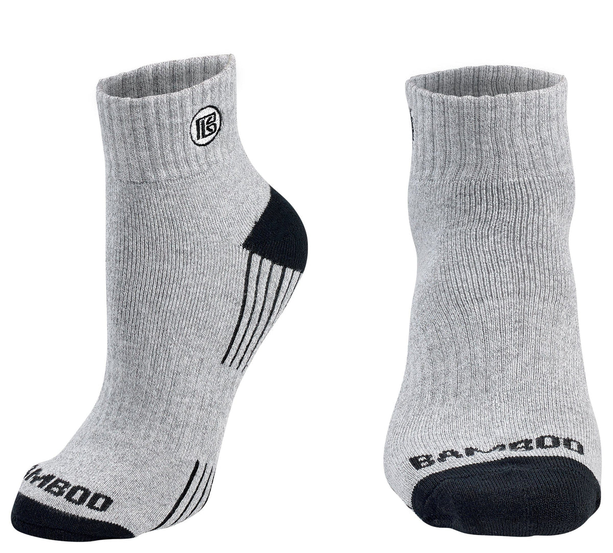 Premium Bamboo Rayon Quarter High Crew Socks - 3 Pair and 6 Pair Packs Available