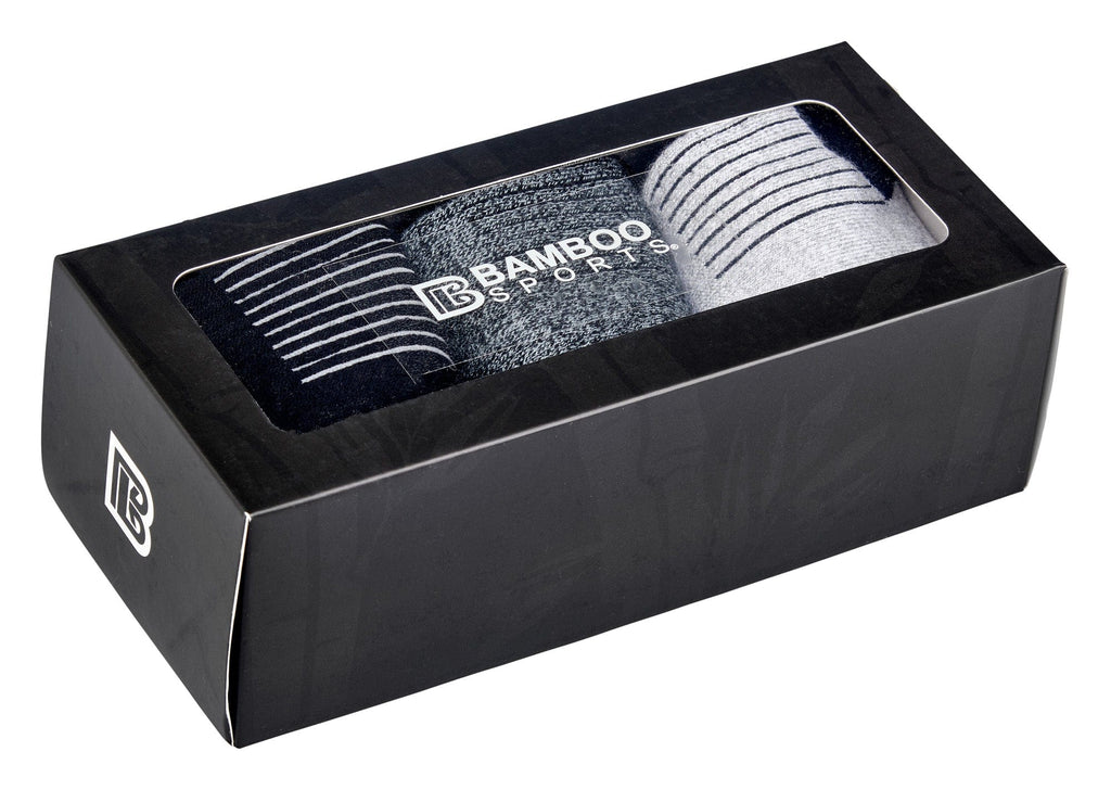 Premium Bamboo Rayon Quarter High Crew Socks - 3 Pair and 6 Pair Packs Available