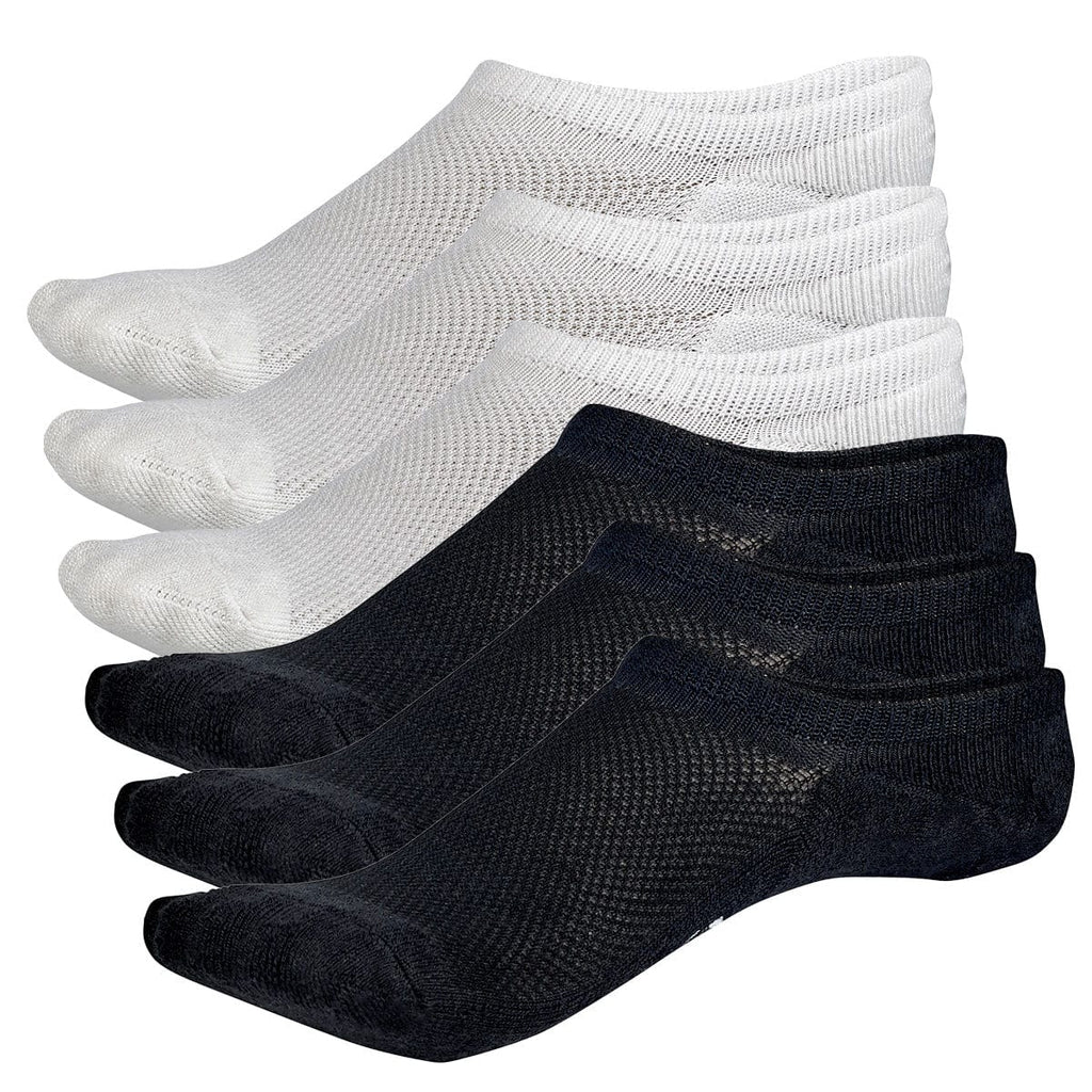 Invisible No Show Bamboo Rayon Socks - 3 Pair and 6 Pair Packs Available