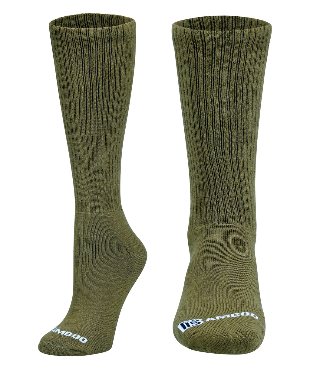 Military Knee high Premium Crew Socks - 2 Pack