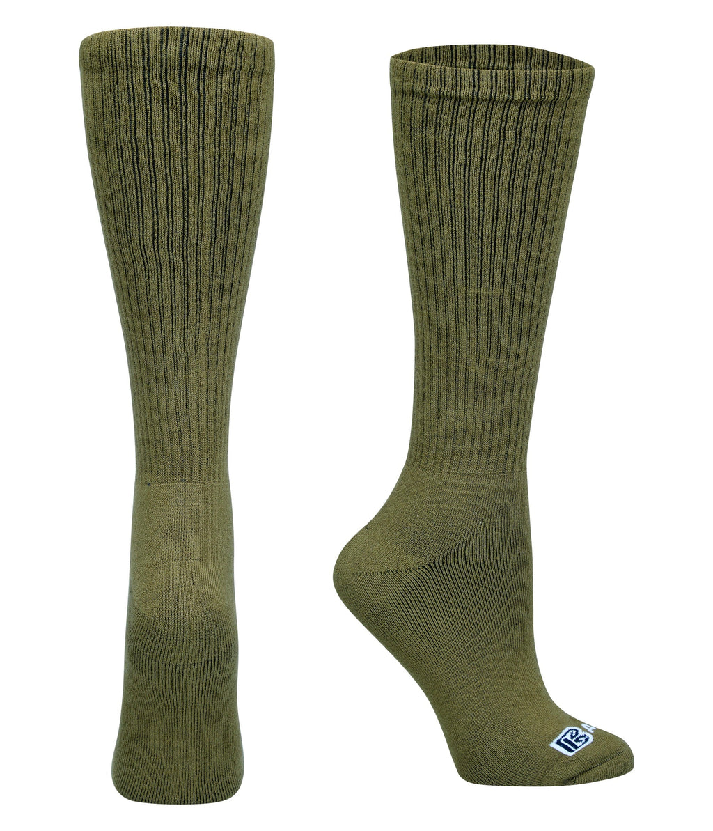Military Knee high Premium Crew Socks - 2 Pack