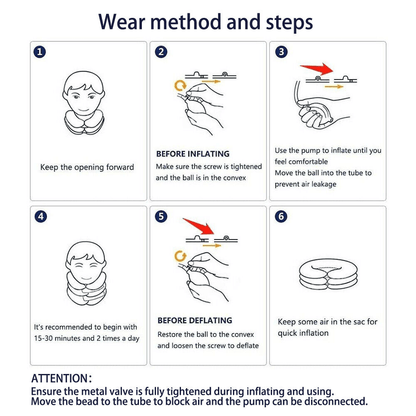 Cervical Neck Traction Device Collar Brace Support Pain Relief Stretcher Therapy