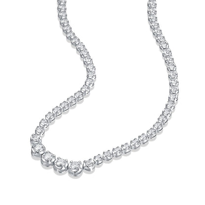In the Name of Light - A fashionable and trendy jewelry necklace pendant set with Moissanite S925 sterling silver and Platinum-plated diamond
