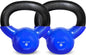 Kettlebell, 5-100 LB Vinyl Coated Cast Iron Strength Training Kettlebells for Home Gym Exercises, Fitness, Full Body Workout Equipment, Push Ups, and Grip Strength