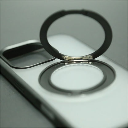 360° Rotating Bracket Phone Case, Compatible with Apple | Magnetic & Drop-proof | Adjusts Freely for Portrait/Landscape Mode, a Must-have for Office Workers and Drama Fans!