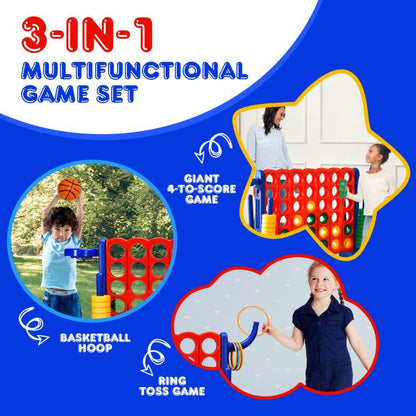 2.5 Feet 4-to-Score Giant Game Set