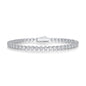 Starry Sky - Fashionable bracelet and Bangle jewelry set with Moissanite S925 sterling silver and Platinum-plated diamond
