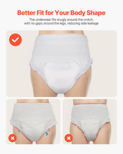 Adult Incontinence Underwear Protective Underwear for Men & Women XL Size