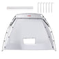 Portable Paint Booth, Larger Spray Paint Tent with Built-in Floor & Mesh Screen, Painting Tent Station for Furniture DIY Hobby Tool, 7.5x5.2x5.2ft Spray Paint Shelter