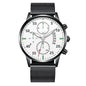 Luminous Calendar Dial Three Eyes And Six Needles Calendar Watch Men