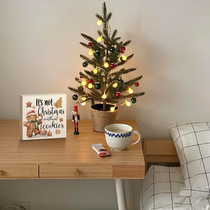 Christmas Decor Red Truck Christmas Wooden Box Signs Buffalo Plaid Christmas Decorations Christmas Decor for Home Office Bedroom Fireplace Car Tiered Tray Decor Christmas Gifts for Women 5x5