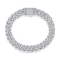 Light of Faith - A fashionable jewelry bracelet and bracelet for men, set with Moissanite S925 sterling silver and Platinum-plated diamond