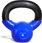 Kettlebell, 5-100 LB Vinyl Coated Cast Iron Strength Training Kettlebells for Home Gym Exercises, Fitness, Full Body Workout Equipment, Push Ups, and Grip Strength