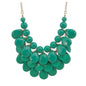 Jane Stone Fashion Statement Collar Necklace Vintage Openwork Bib Costume Jewelry