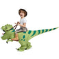 New Hot Sale Funny Child Adult Inflatable Riding Green Dinosaur Cosplay Costume Kids Fancy Dress Halloween Holiday Theme Party