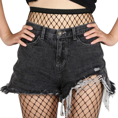 Women Fishnet Tights Sexy High Waist Fishnet Pantyhose Stretchy Mesh Hollow Out Tights Stockings