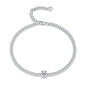 Breakthrough - A fashionable jewelry bracelet set with Moissanite S925 sterling silver and platinum-plated diamonds, a luxurious silver accessory