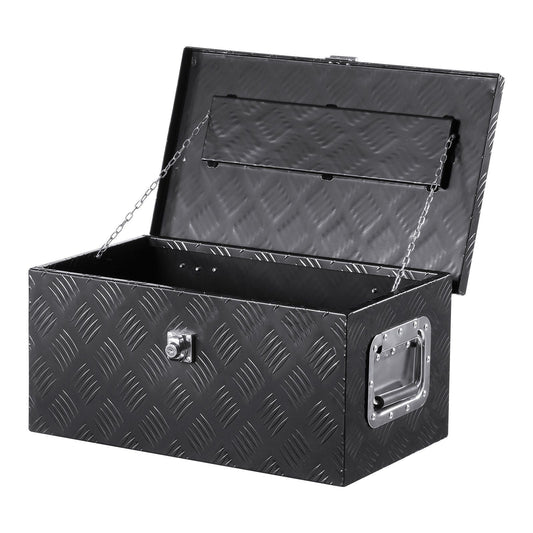 20"x12"x9.5" Heavy Duty Aluminum Truck Bed Tool Box for Pickup RV Black
