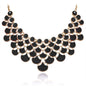 Jane Stone Fashion Statement Collar Necklace Vintage Openwork Bib Costume Jewelry
